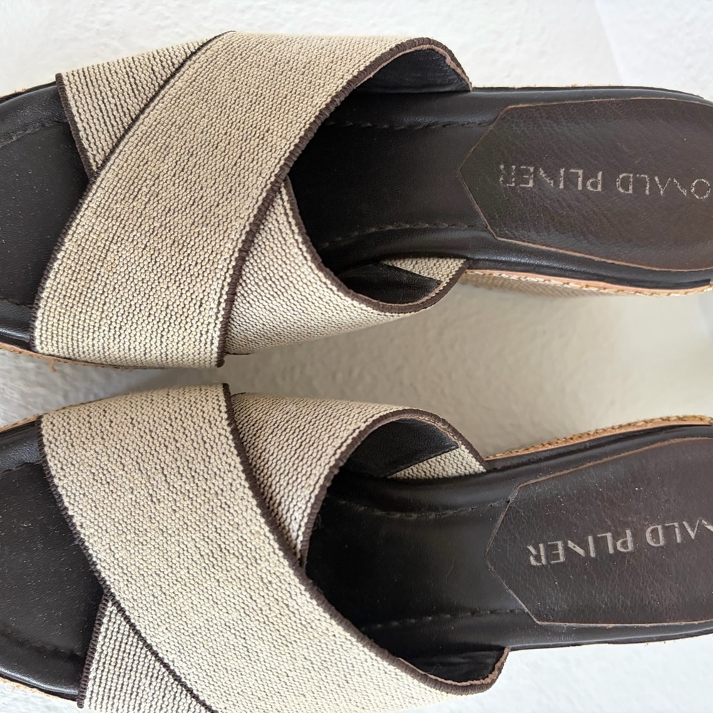 Donald Pliner Woven Wedge Sandals - Picture 6 of 6